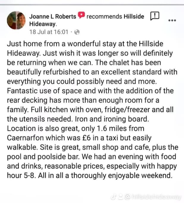 Cosy Hideaway Lodge In Glan Gwna Caeathro Esterno foto